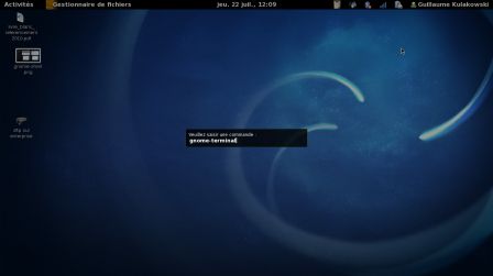 Launcher de GNOME Shell