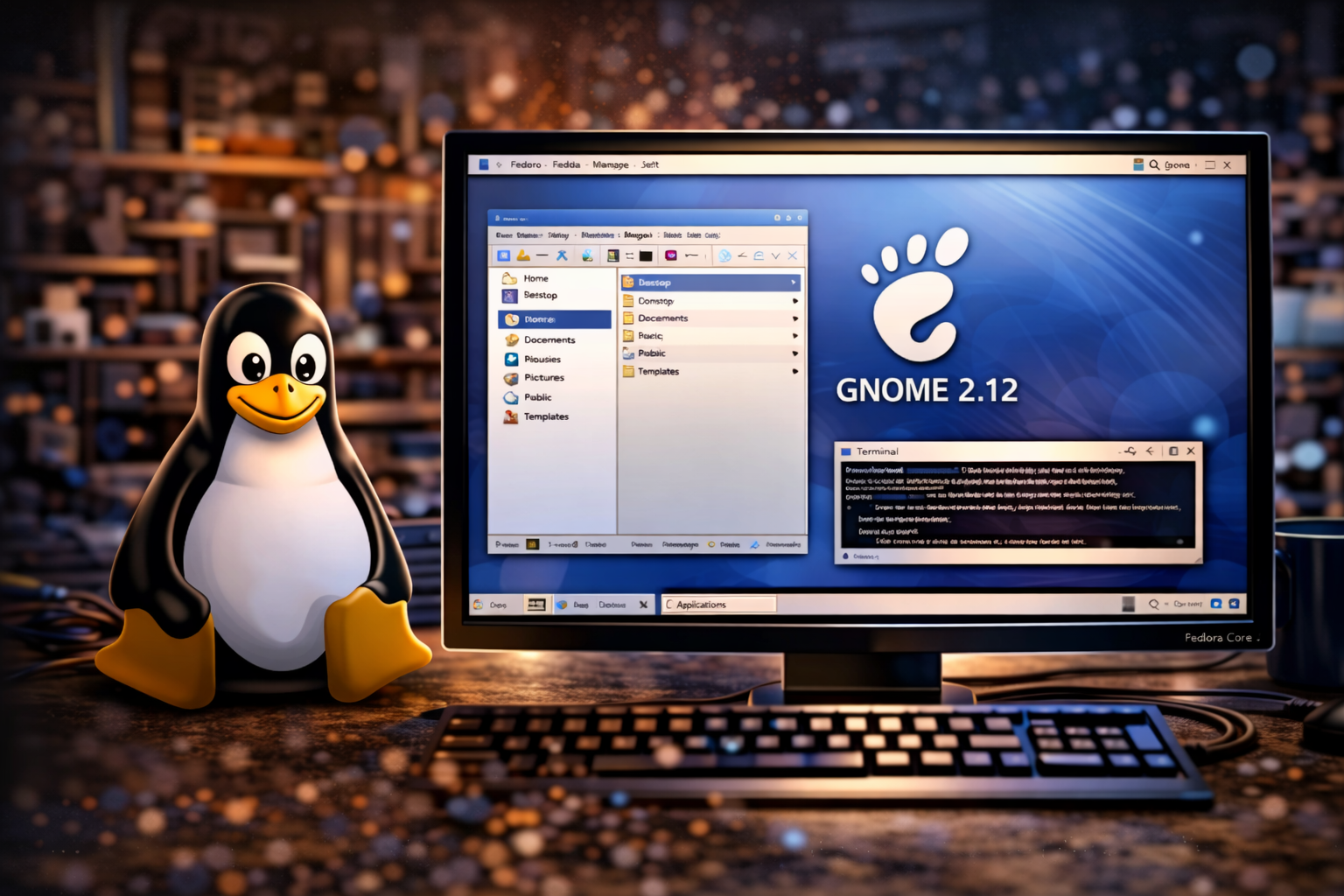 Gnome 2.12 sous Fedora Core 4