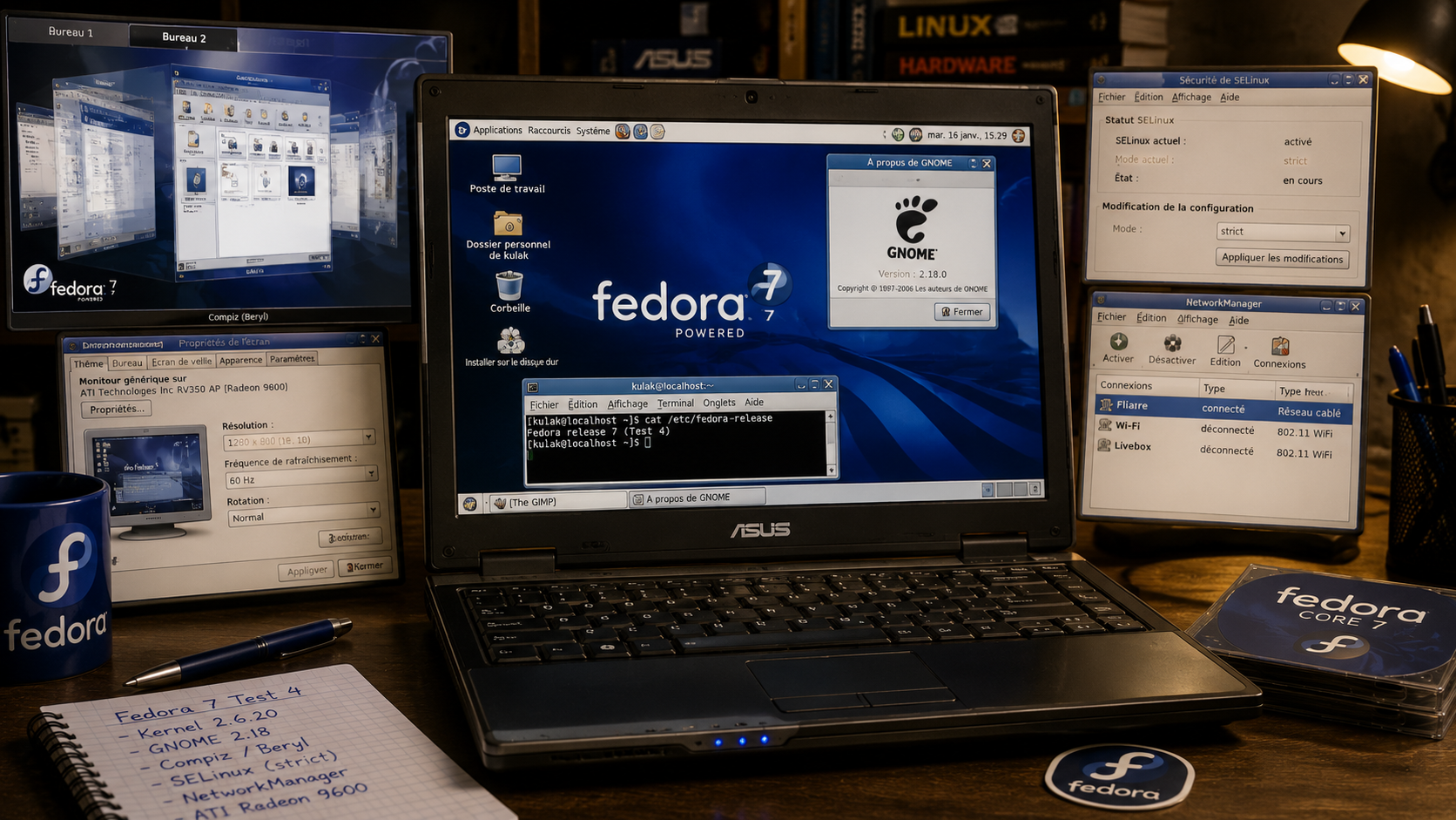 Portable Fedora 7 powered, et de 1 !