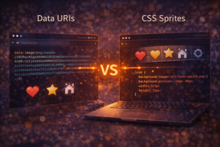 Data URIs VS CSS Sprites