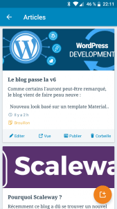 L'application WordPress