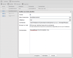 Cron dans OpenMediaVault