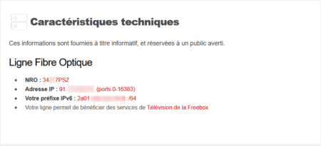 Exemple d'IP partagée chez Free