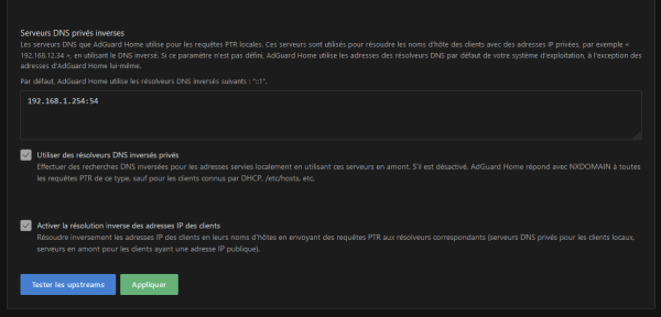 AdGuard : Serveurs DNS privés inverses