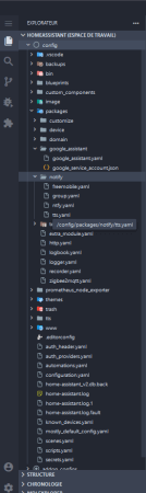 Configuration Home Assistant