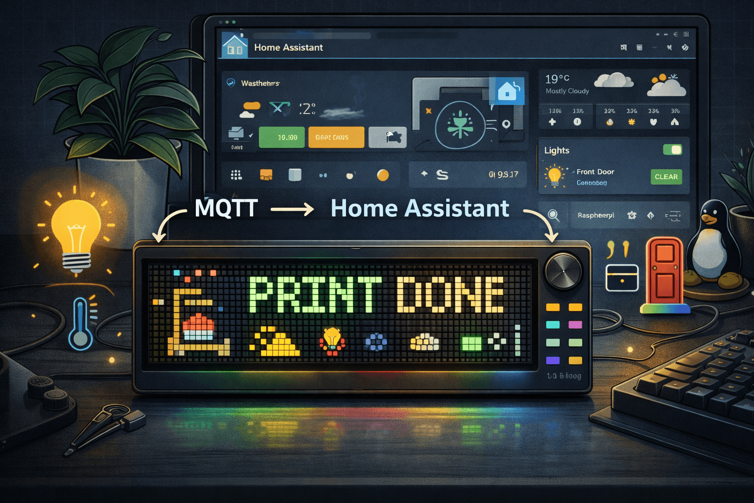 Ulanzi TC001, Awtrix et Home Assistant