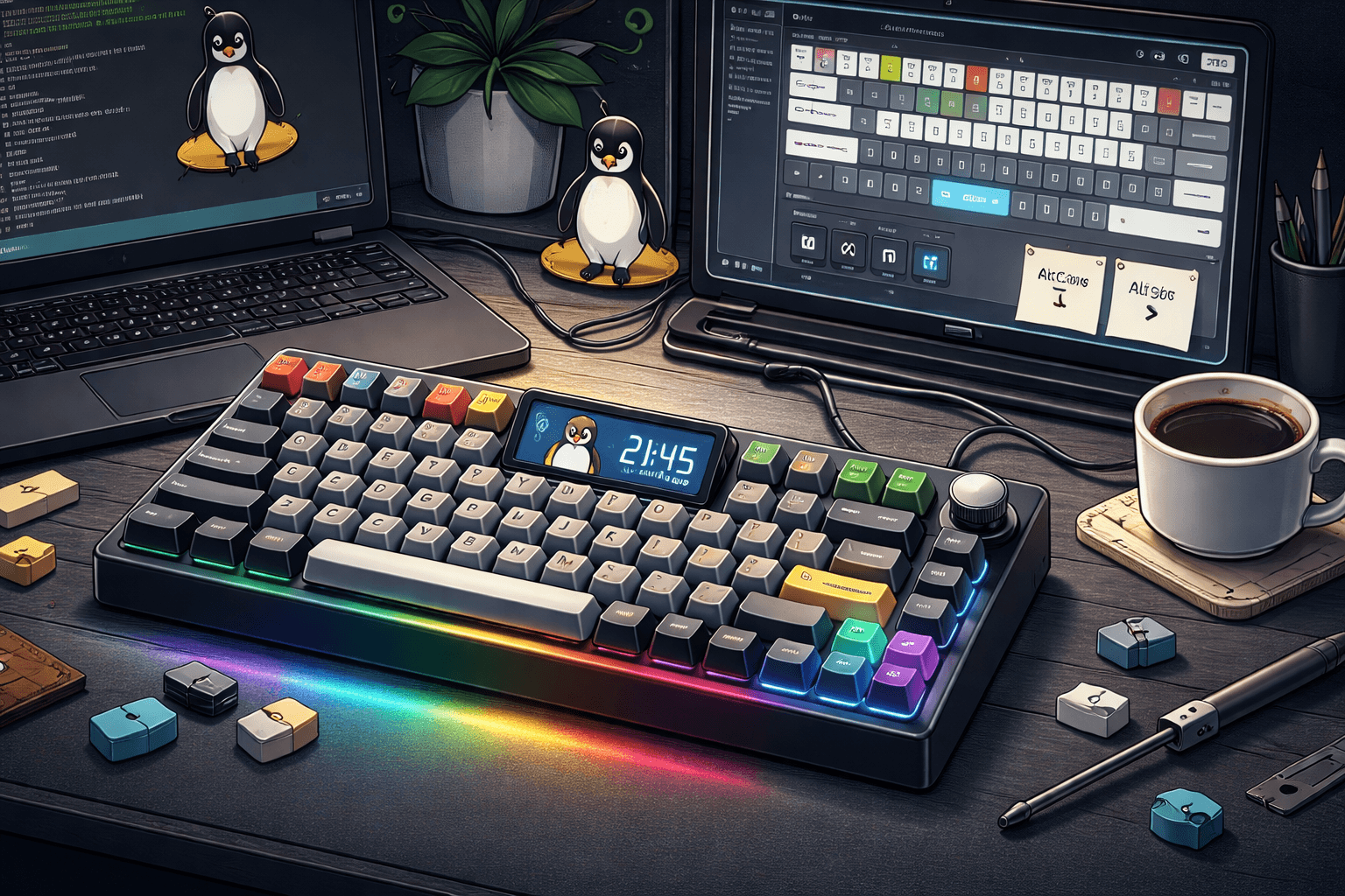 Clavier Zuoya GMK87 sous Linux