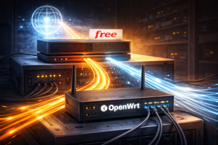 OpenWRT 25.12 derrière une Freebox: IPv6, DMZ et Bridge