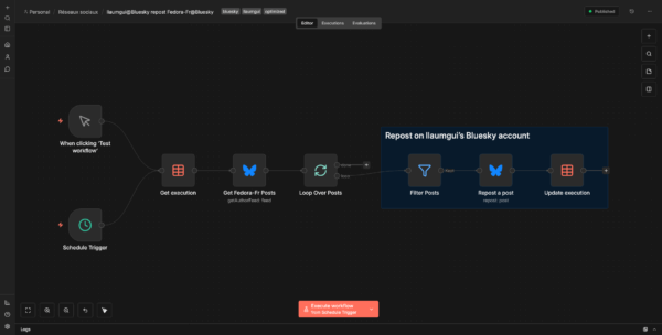 Repost des post de Fedora-Fr sur mon Bluesky perso.