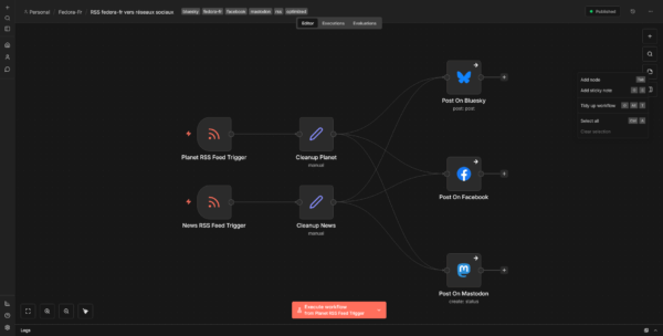 RSS Fedora-Fr vers réseaux sociaux