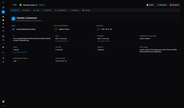Arcane - Détail d'un container