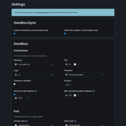 SeedboxSync v4 : le nouveau paramétrage