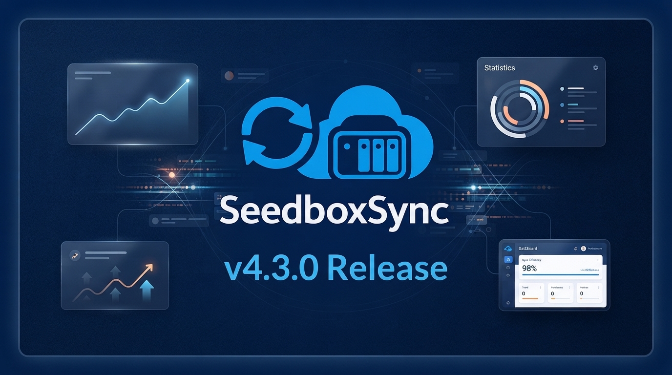 SeedboxSync v4.3 : Bootstrap, UI repensés, widget Homepage et correctifs majeurs